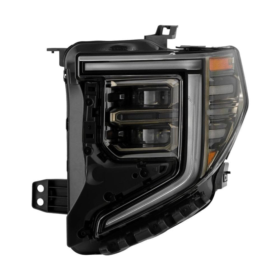GMC Sierra 1500 22-24 AT4 Full LED (Black & Smoke Bezel) Headlight - OE Left Spyder