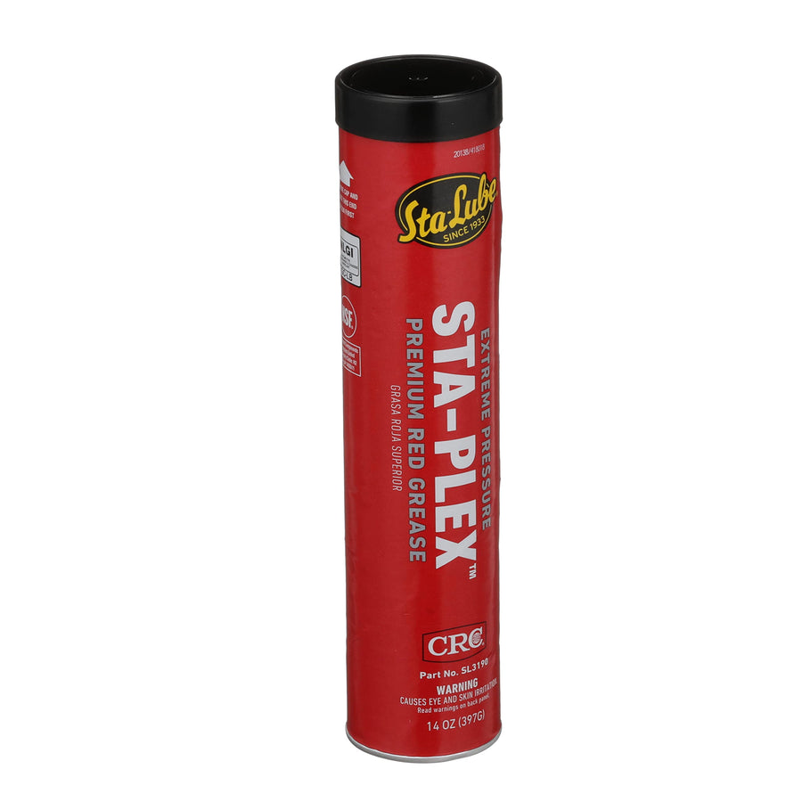 Sta-Lube Extreme Pressure Sta-Plex Premium Red Grease SL3190 – 14 Oz., Multi-Purpose Lithium Complex Grease