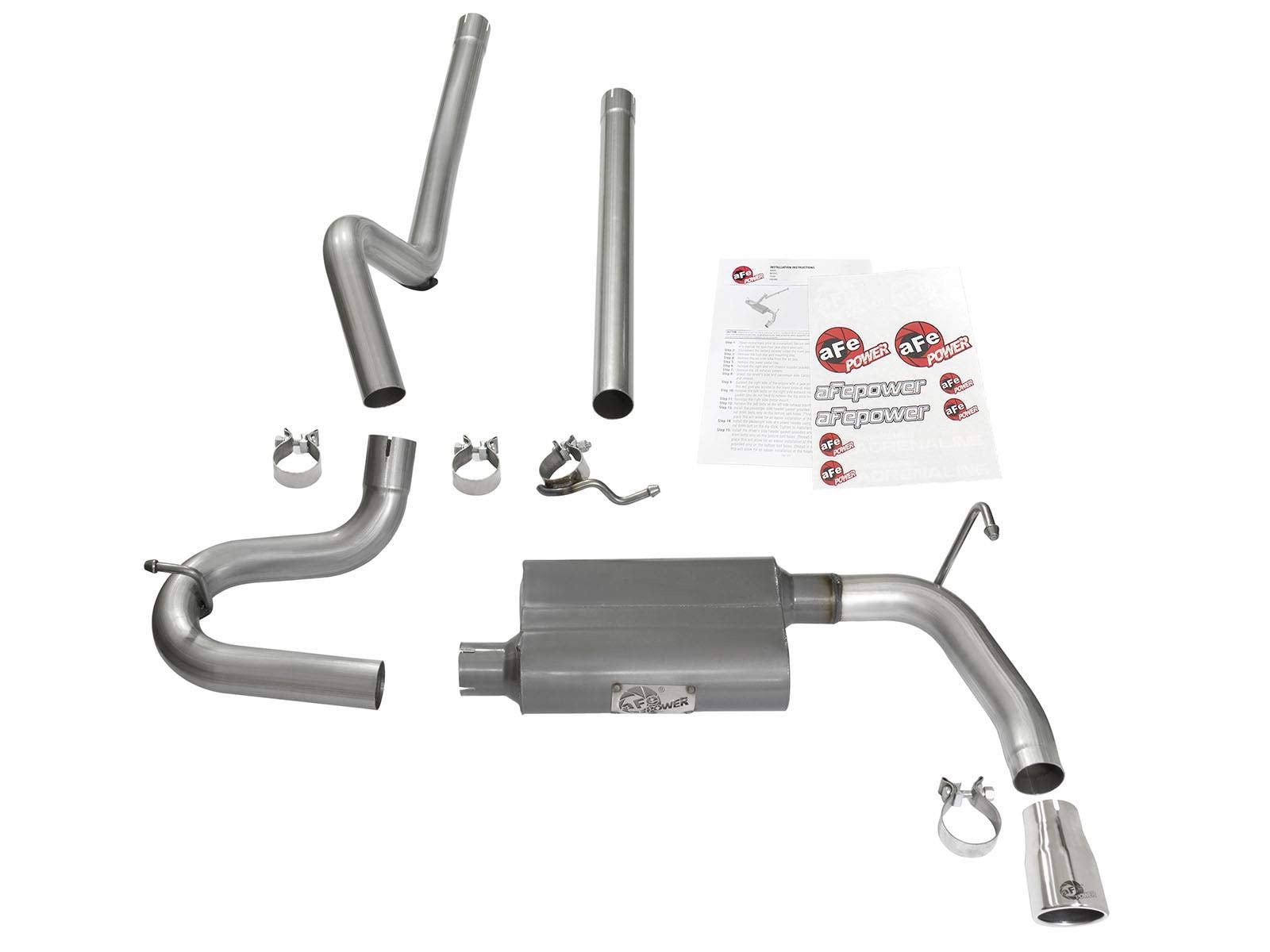 Scorpion aFe Power 49-08044-1P 2-1/2" Performance Cat-Back Exhaust System (Aluminized)