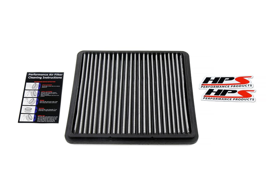 HPS Engine Air Filter Drop-in: High Performance, Premium, Washable, Replacement Car Filter: Compatible for 07-14 Toyota Tundra 08-13 Sequoia 10-21 Land Cruiser 08-21 Lexus LX570, HPS-457017