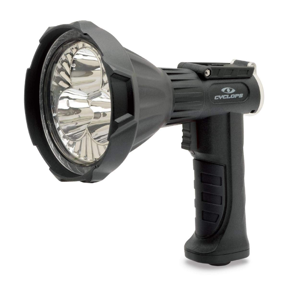 Rechargeable Cyclops Portable Handheld REVO RS 4000 Lumens Spotlight Flashlight with DC 12-24V Car Charger/Adapter