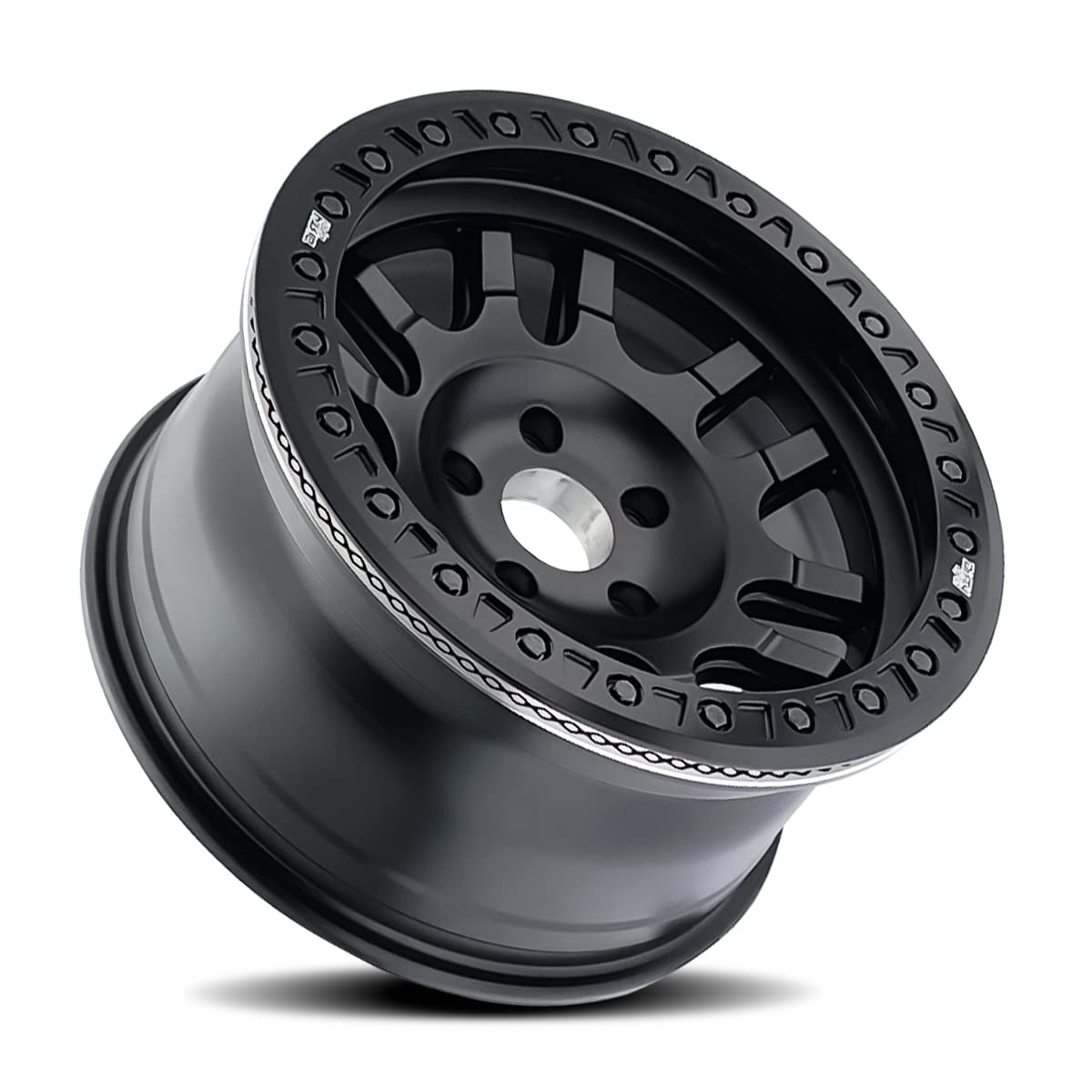Matte Black Dirty Life Canyon Race (9314) Wheel with Non Chrome (19 x 19. inches /1 x 17 inches, -12 inches Offset)