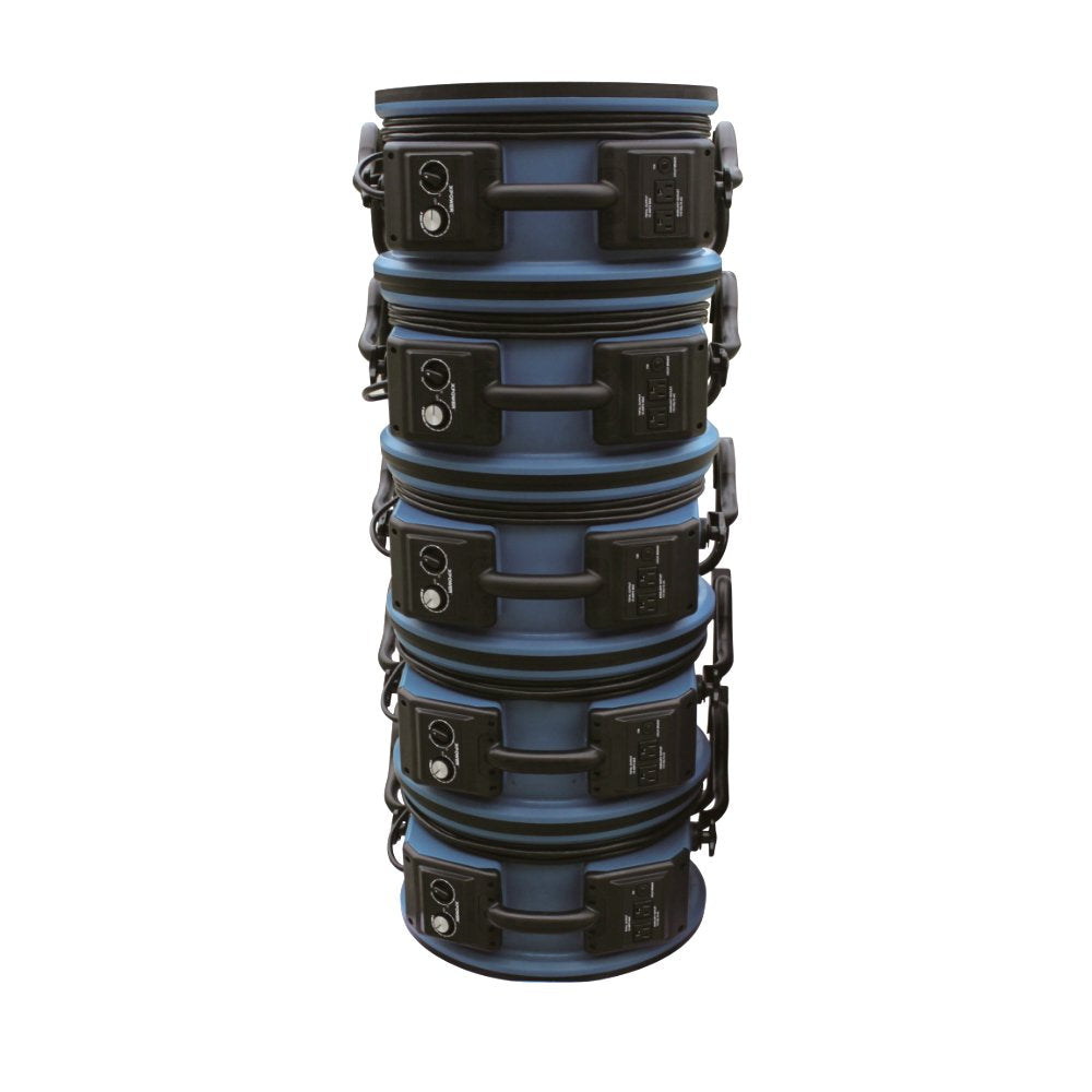 XPOWER 1/3 HP X-47ATR Sealed Motor Axial Air Mover Fan - with Variable Speed Control, 3 Hour Timer - Blue