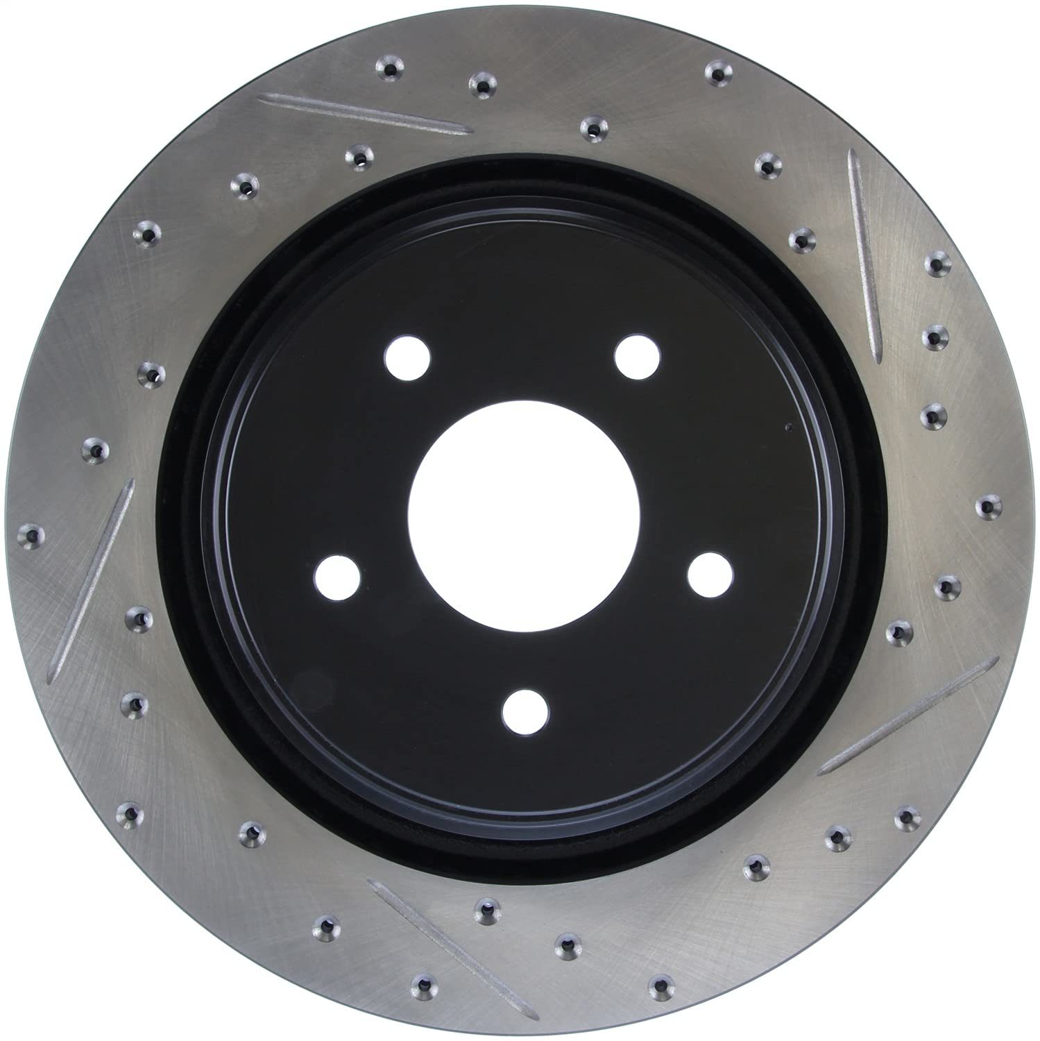 Sport Drilled/Slotted Brake Rotor StopTech 127.62096L (Rear Left), 1 Pack