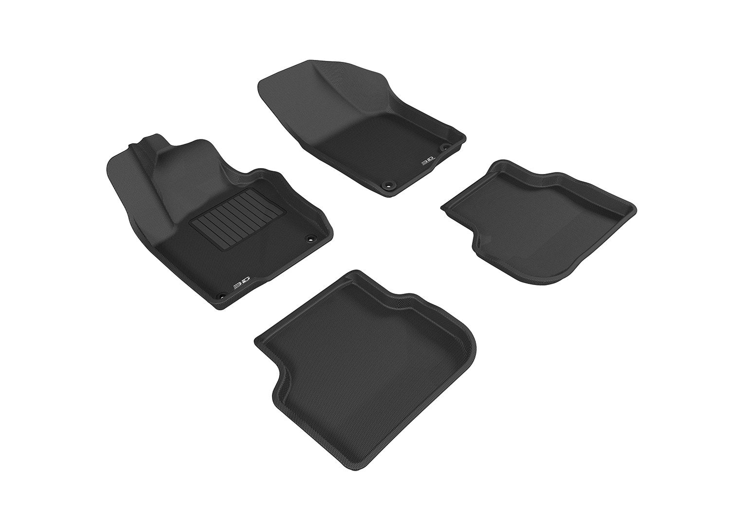 3D MAXpider Kagu Series All-Weather Floor Mats for Volkswagen Jetta Sedan 2011-2018 Custom Fit Car Floor Liners, Black (1st & 2nd Row) (L1VW05501509), Gray