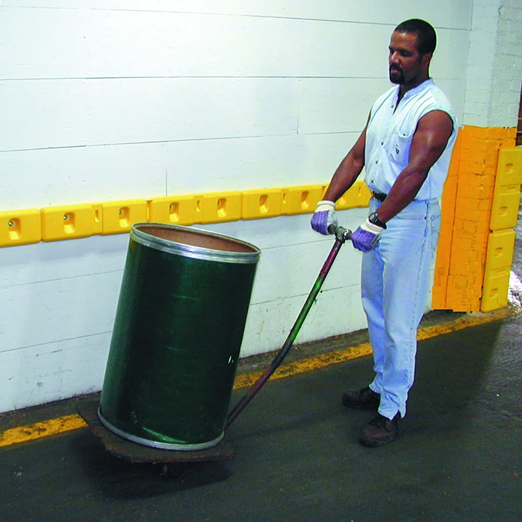 Eagle 2 Piece HDPE Corner Protector Set, Yellow, 6" Length, 10" Width, 42" Height