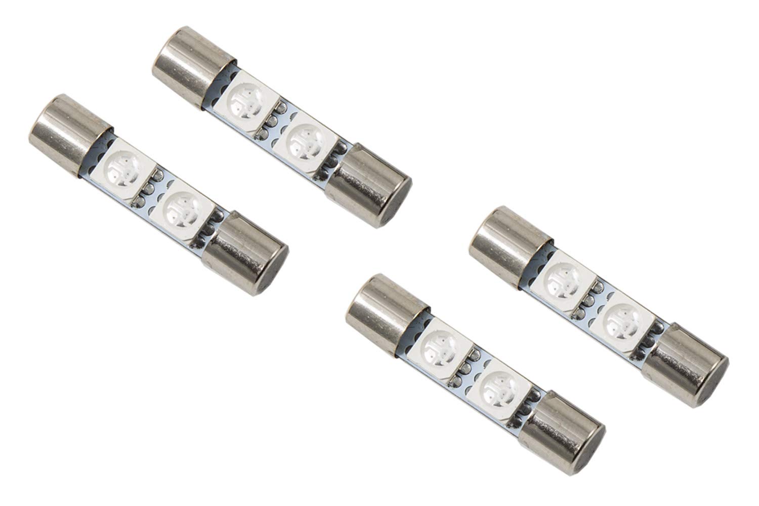 Set of 4 28mm SMF2 LED Bulb Red Diode Dynamics