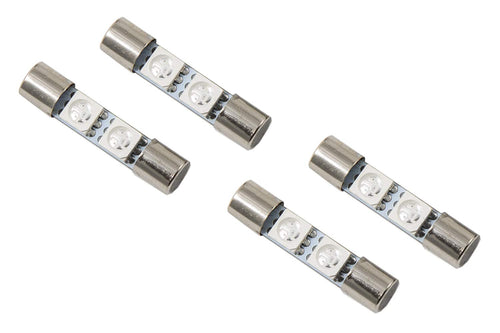 Set of 4 28mm SMF2 LED Bulb Red Diode Dynamics