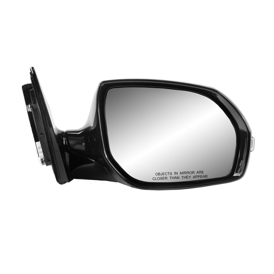 Fit System Mirror Passenger Side for Hyundai Santa Fe, Black w/PTM Cover, w/Turn Signal, Foldaway, Does not Apply Sport Models, Heated Power