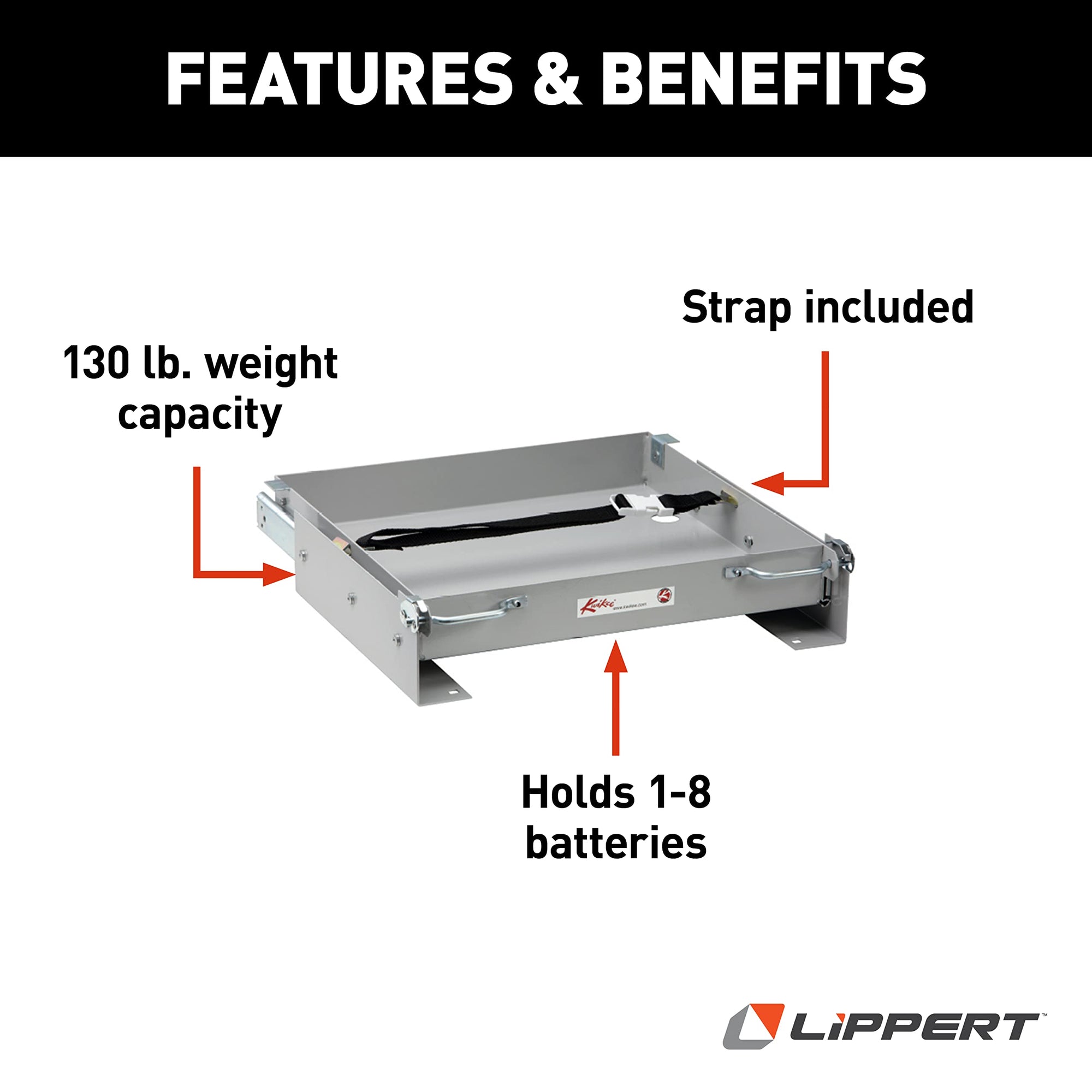 Replacement Kwikee Battery Tray for RVs