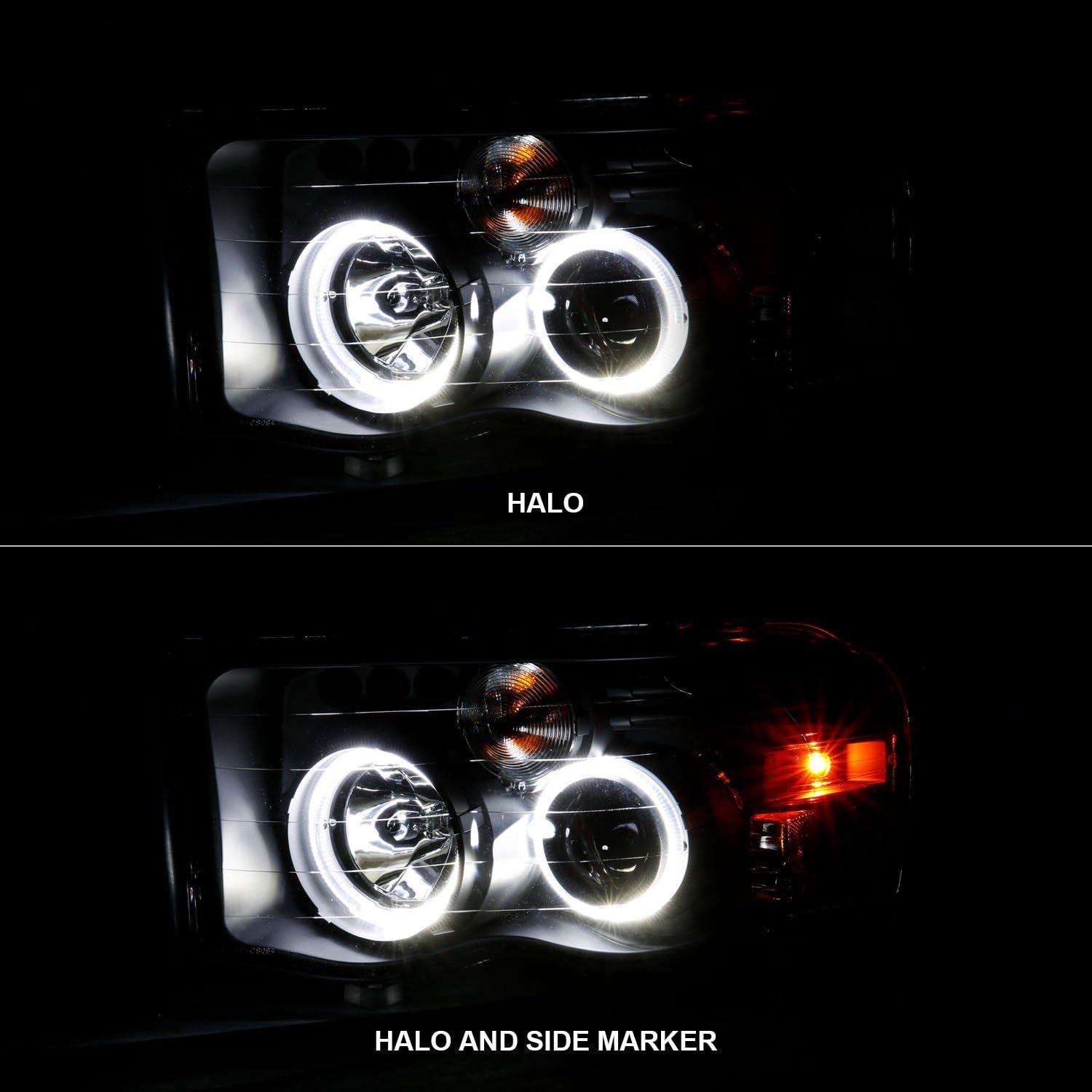 111490 Anzo, Usa Projector Headlamps Fits Dodge Ram 1500