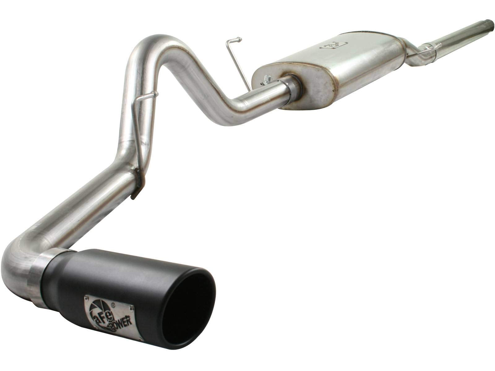 aFe 49-43011-B Cat-Back Exhaust System Mach Force XP 3" Stainless Steel with Black Tip for Ford F-150 V8 4.6/5.4L