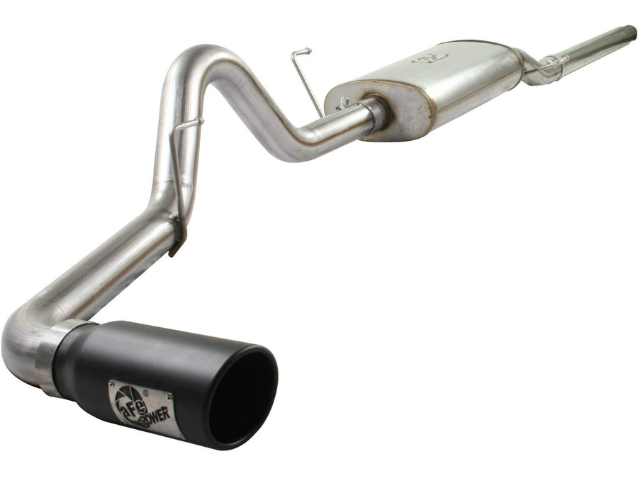 aFe 49-43011-B Cat-Back Exhaust System Mach Force XP 3" Stainless Steel with Black Tip for Ford F-150 V8 4.6/5.4L