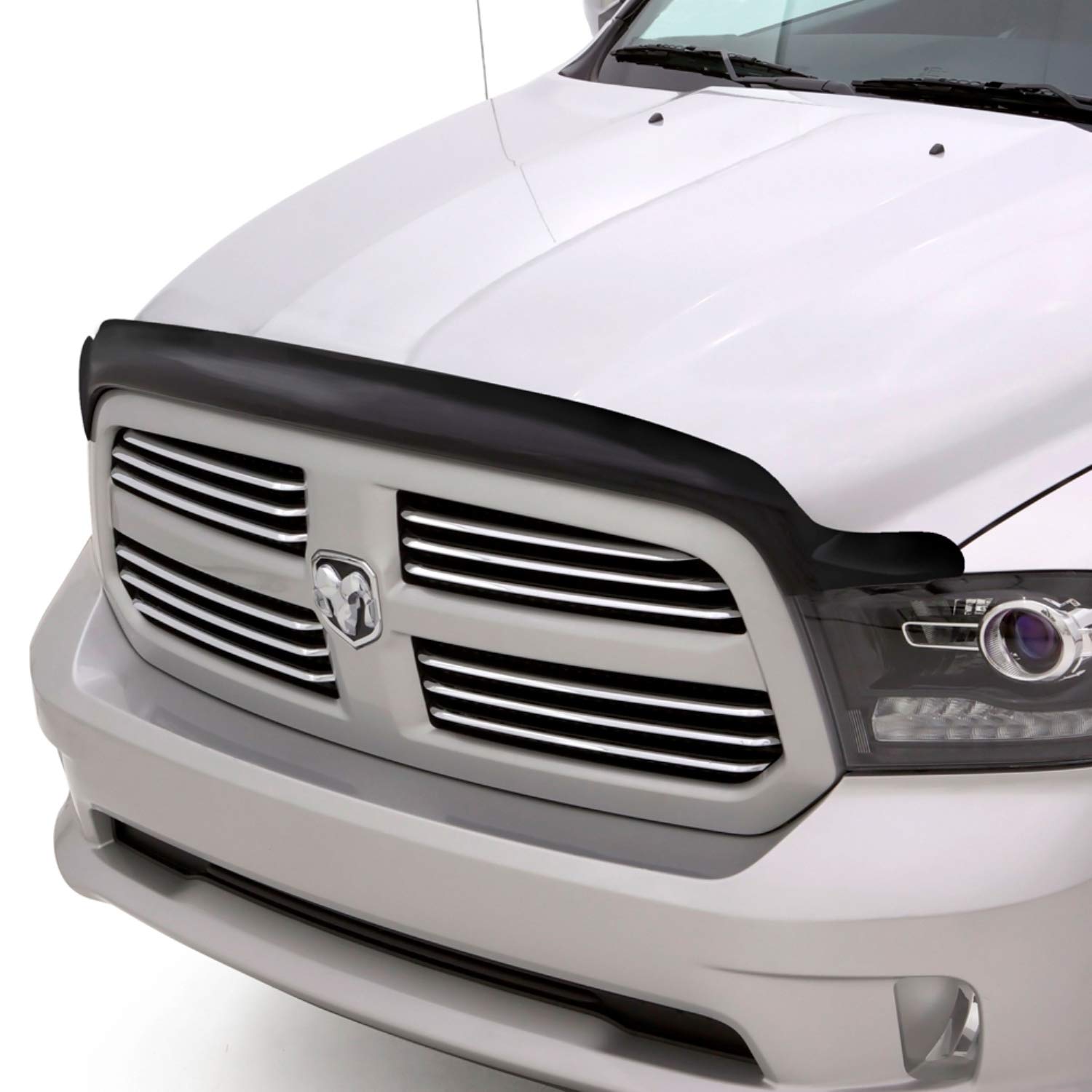Bugflector Hood Shield / Protector Auto Ventshade [AVS] | Fits 2016 - 2023 Toyota Tacoma | High Profile Bug Deflector - 1 pc., Dark Smoke | 23681