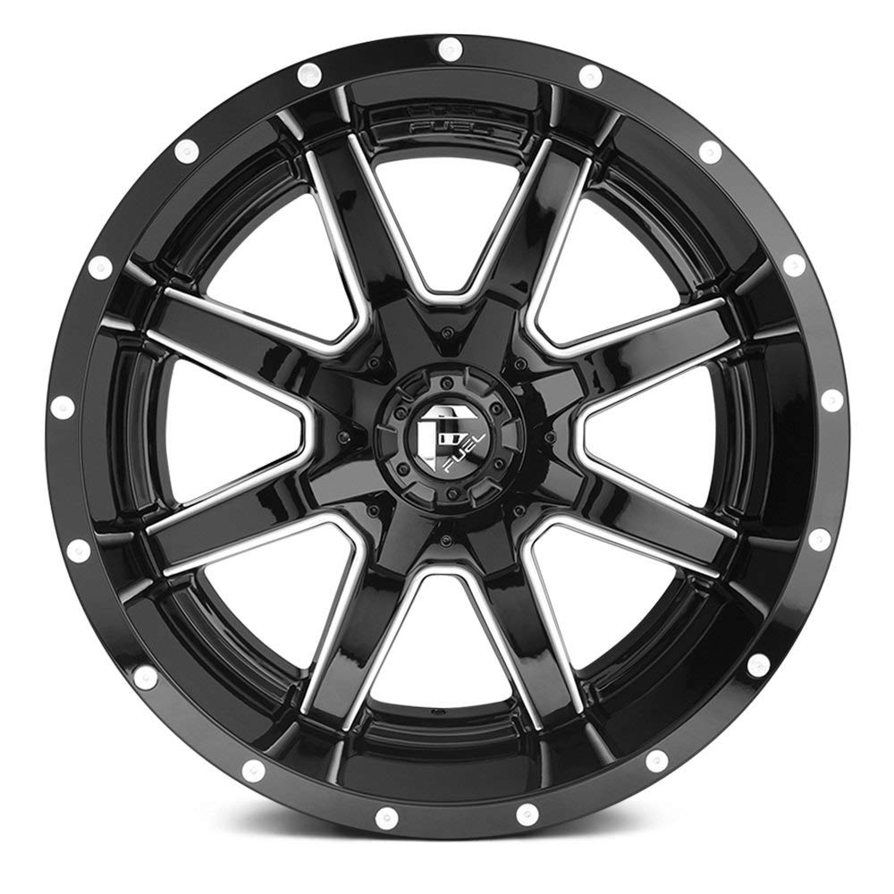 D610 MAVERICK FUEL OFF-ROAD 18X9, 8X6.5, 5.79, 20mm GLOSS BLACK MILLED - D61018908257