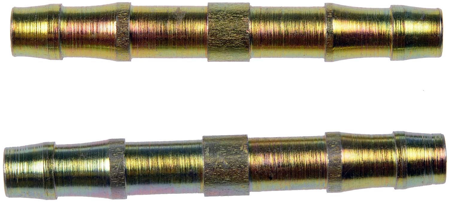 Dorman Barbed 800-011 Carbon Steel Union For 3/8 In. Nylon Fuel Lines, 2 Pack Universal Fit