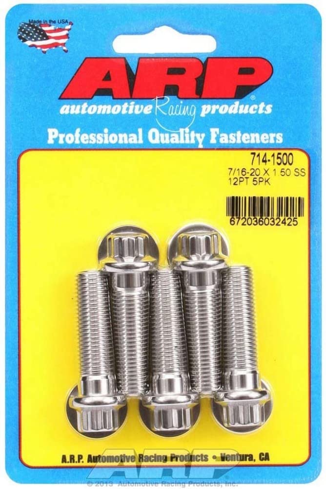 ARP 12pt Bolt Kit - SS 5pk 7/16-20 x 1.500