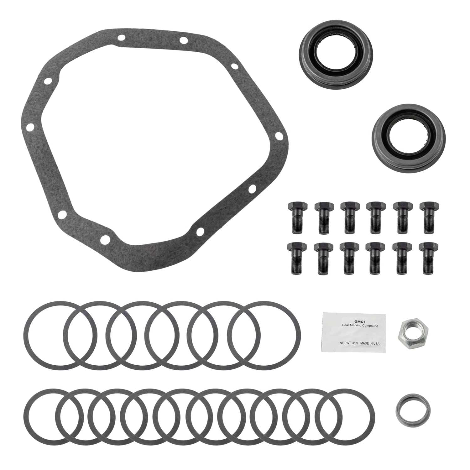 Differential Install Kit Motive Gear D60IKL for Dana 60 Standard Rear Axle - Fits Chevy Silverado 1500/2500, Dodge Ram B250/B350/1500/2500/3500, ford E-Series/F-250/F-350/F-450/F-550 (1994–2018)