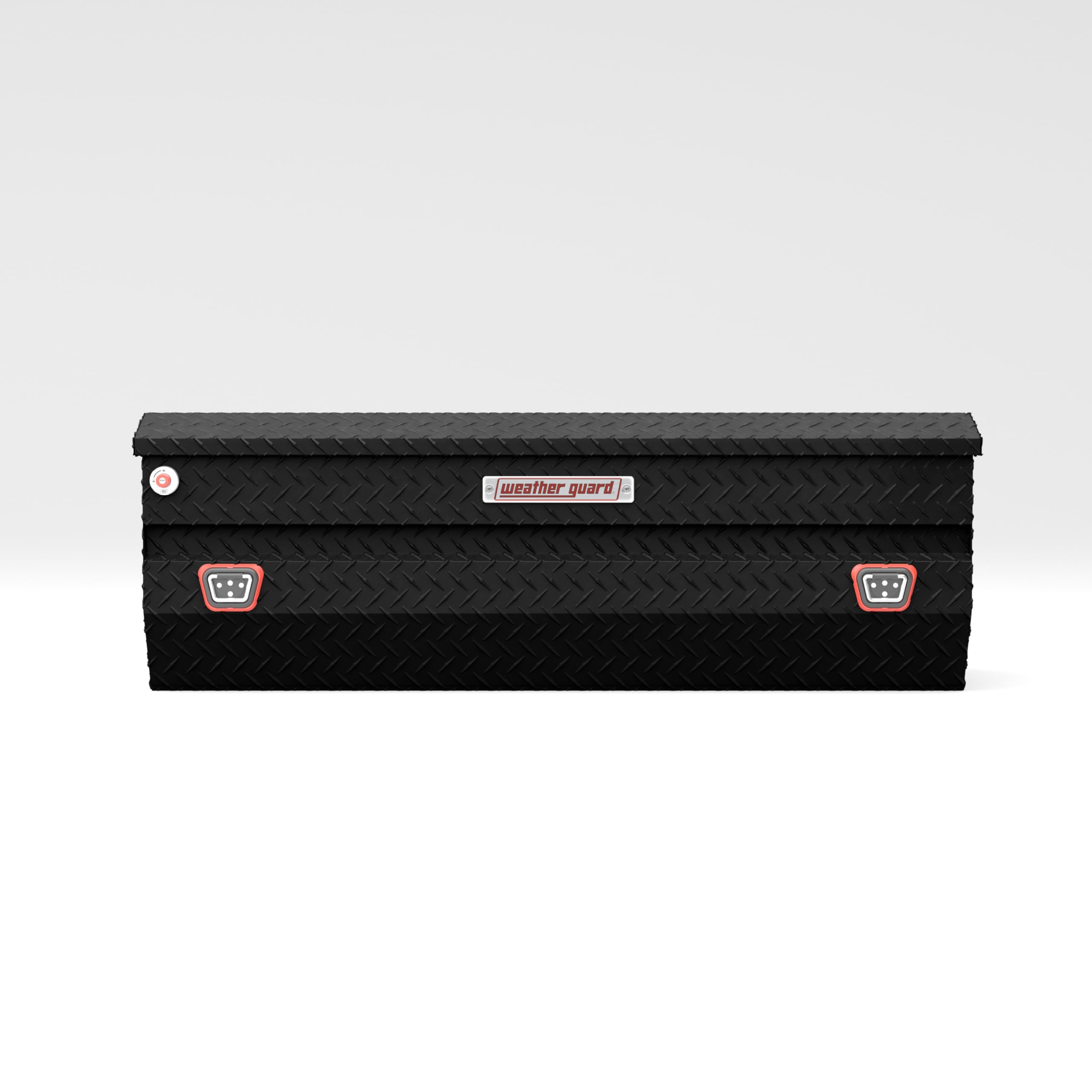 Aluminum All-Purpose Truck Tool Chest WEATHER GUARD 634-52-04, Fits Full Size Trucks, 10.0 cu ft Storage Capacity (Matte Black)