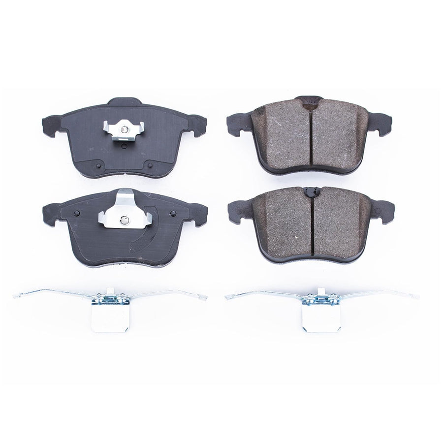 Power Stop Brake Kit Front For Saab 9-3 2006-11 | Saab 9-3X 2010-11 - Ceramic Brake Pads With Installation Hardware, 17-1257