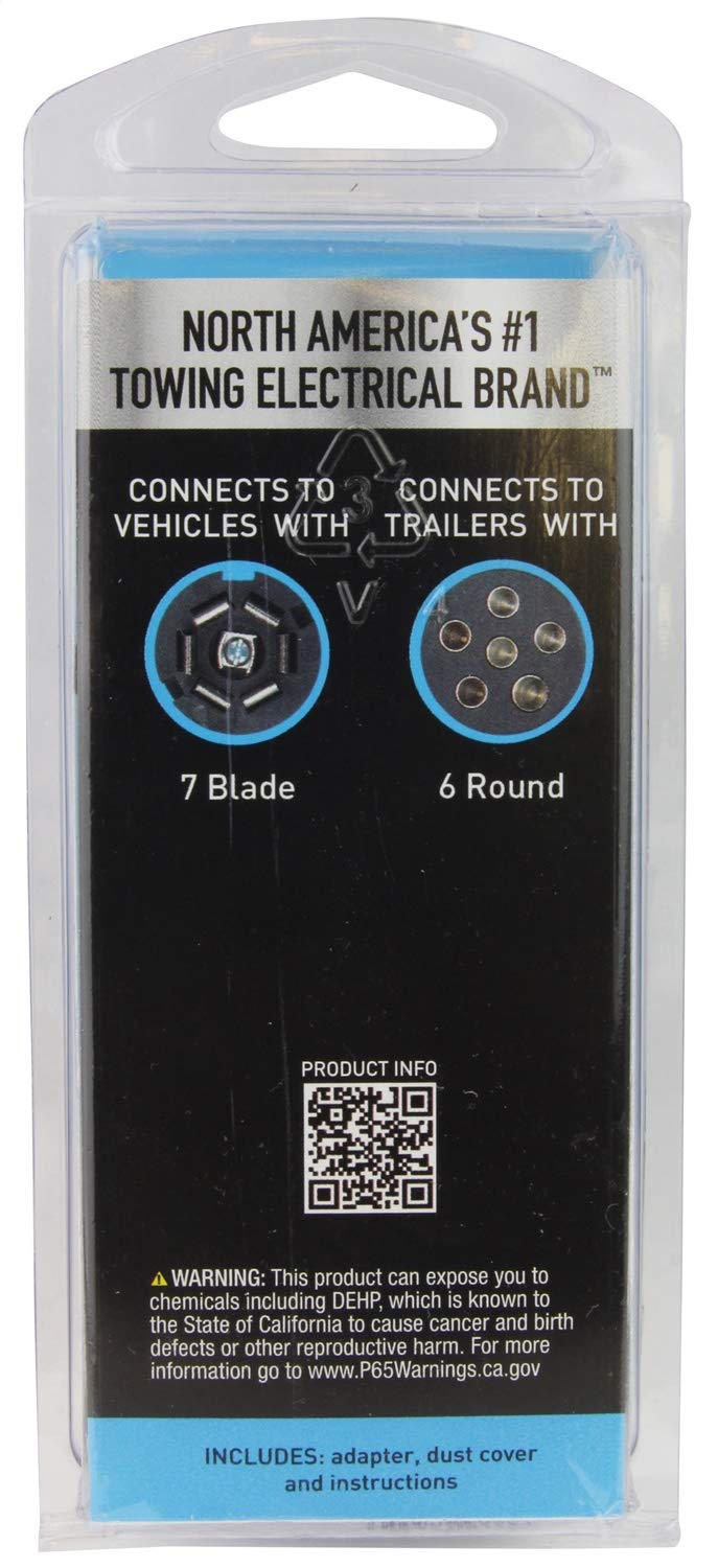 7 RV Blade Hopkins 47555 to 6 Pole Round Adapter