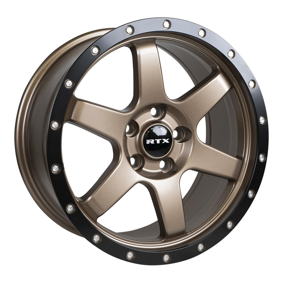 083015 • RTX® Dakar • Satin Bronze Black Edge Lip • 17x8 5x114.3 ET35 CB73.1