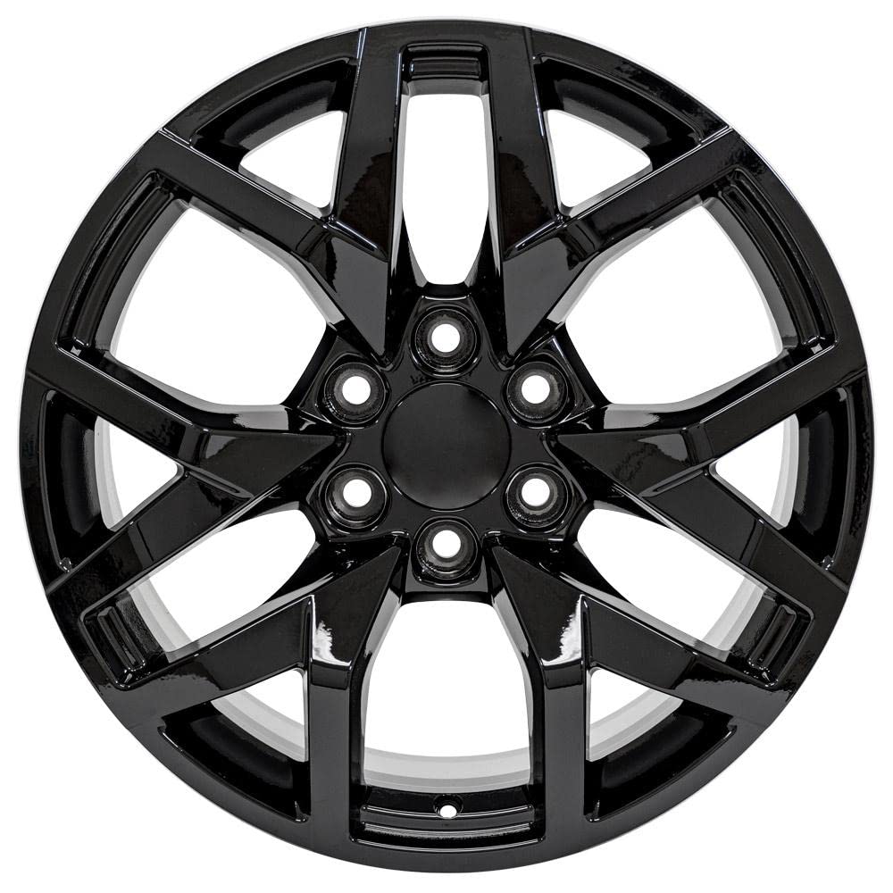 20 Inch OE Wheels CV66 Rim Fits Suburban 1500 Z71 Style 6x139.7 20x9 Gloss Black - Hollander 14076 (1)