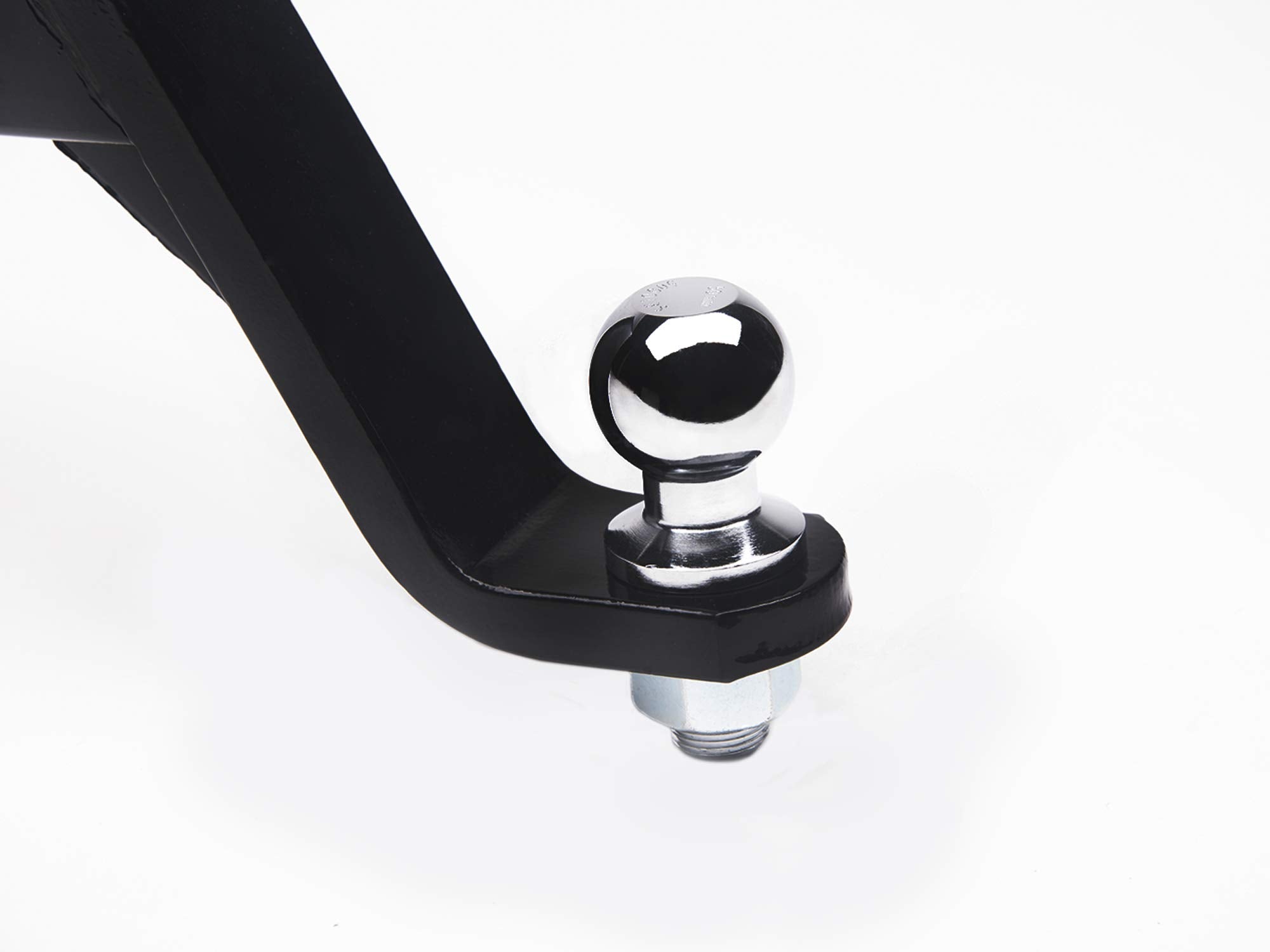 6" Drop Down Armordillo 7161559 Loaded Ball Mount Trailer Tow Hitch with 2" Receiver Tube Universal Fit - Black