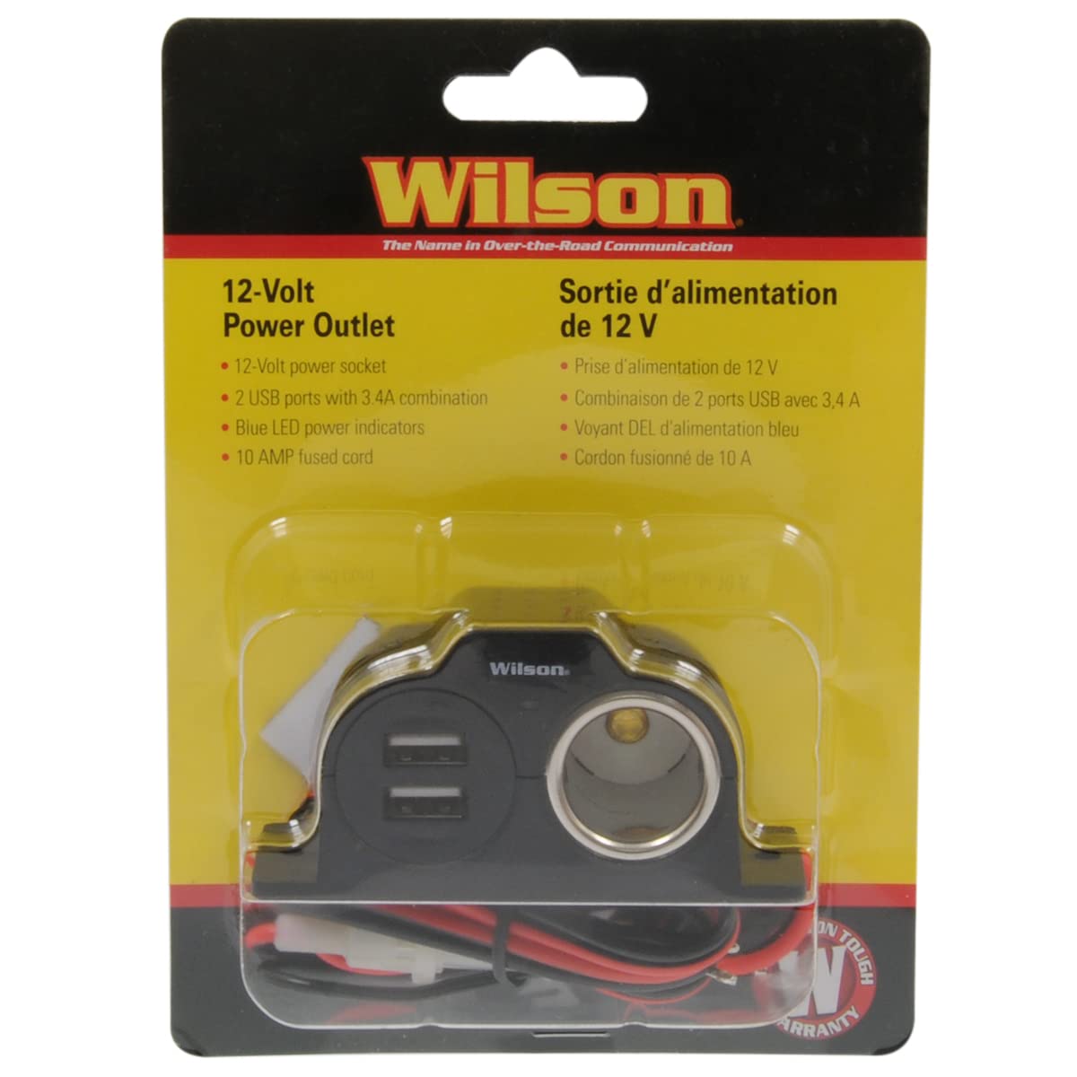 12-Volt Wilson 30512V2USB Power Outlet with 2 USB Ports