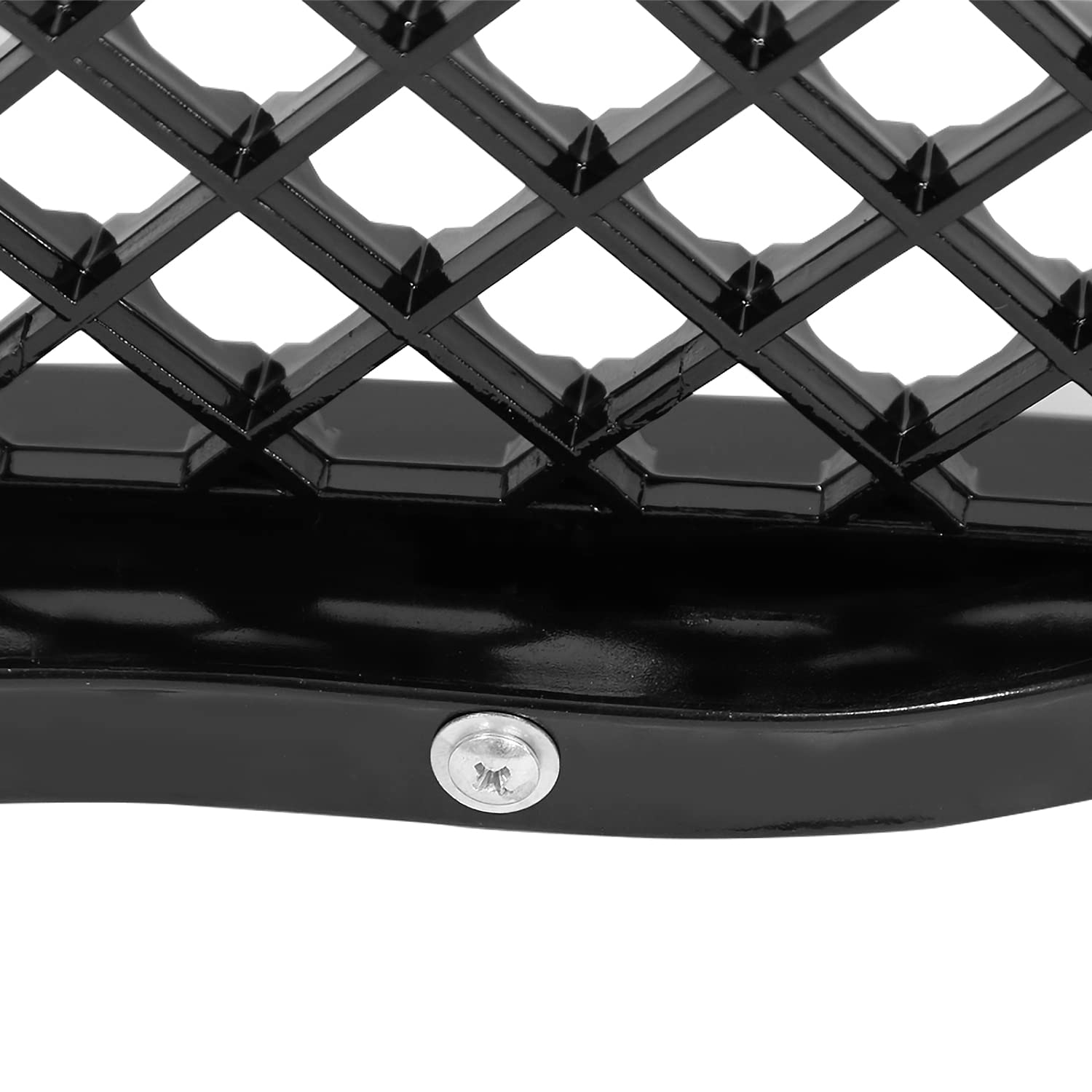 Black Mesh Front Bumper Hood Grille Spec-D Tuning Compatible with 2009-2014 Ford F150 F-150 Truck