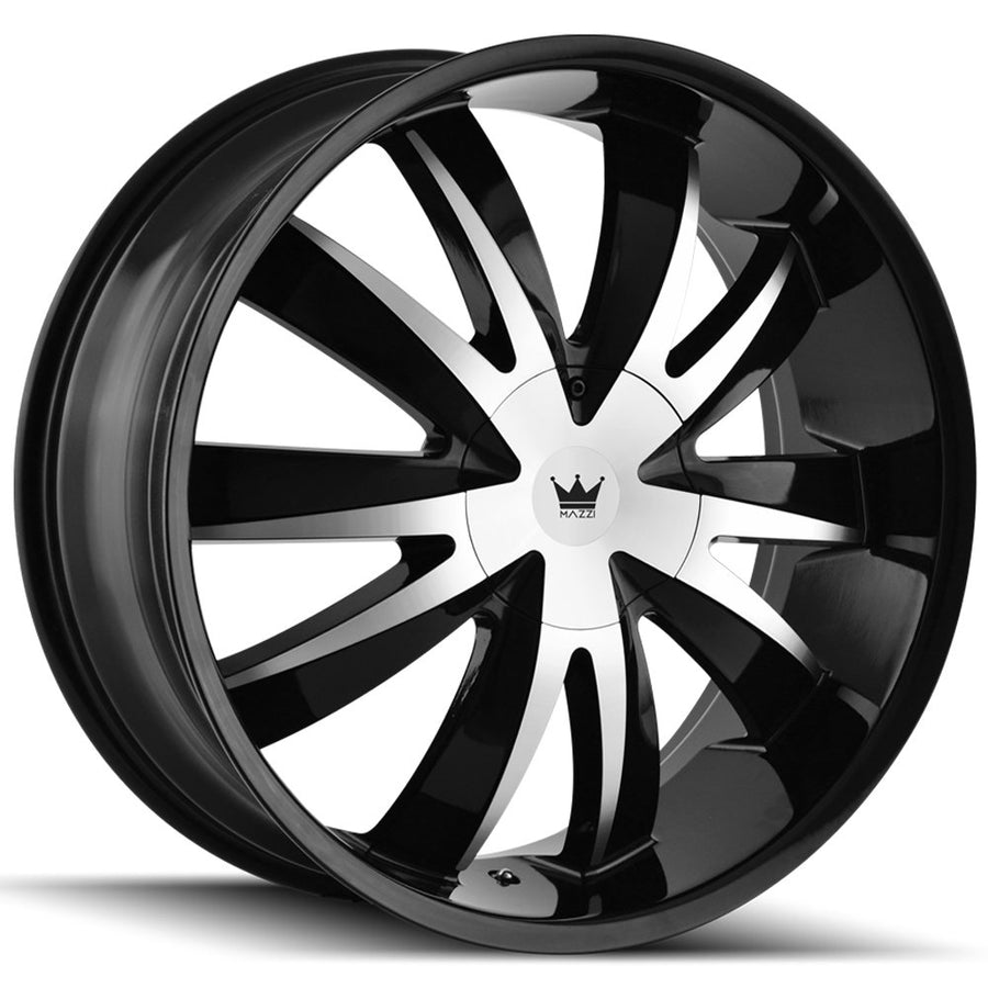 18x7.5 MAZZI Edge (337) 5x100/5x105 40et mm Gloss Black/MACHINED FACE Wheel