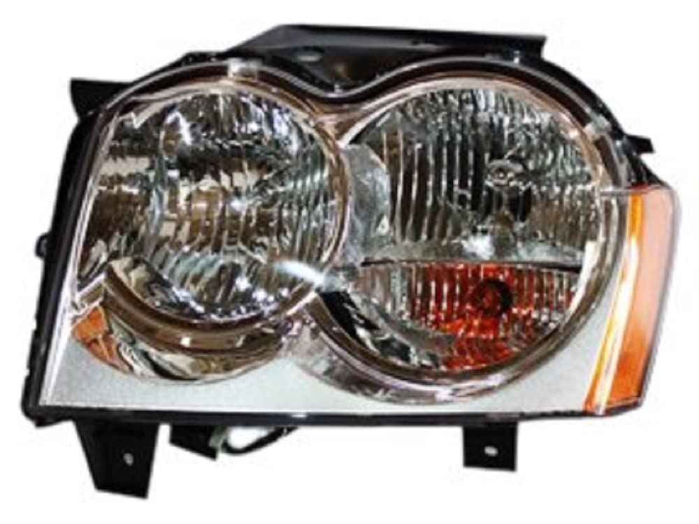 Left TYC Headlight Assembly Compatible with 2005-2007 Jeep Grand Cherokee