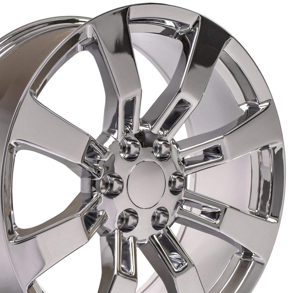 22 Inch OE Wheels CA82 Rim Fits Escalade Style 6x139.7 22x9 Chrome - Hollander 5409 (1)