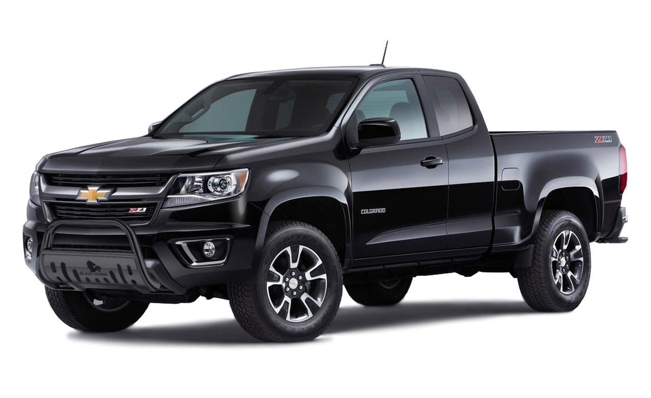 Bull Bar Black Horse Skid Plate Compatible with 2015-2022 Chevrolet Colorado (Excludes ZR2)|2015-2022 GMC Canyon-BB030709A-SP