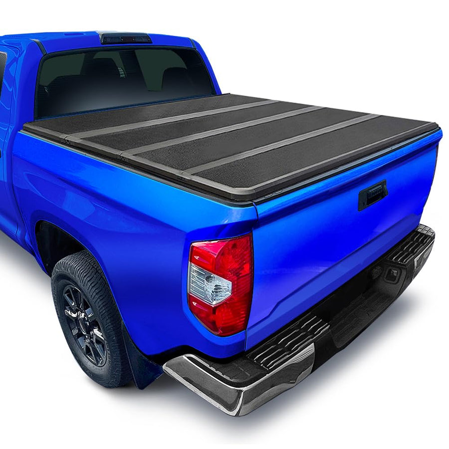 Tyger Auto T5 Hardtop Quad-Fold Alloy Truck Bed Tonneau Cover Compatible with 2007-2026 Toyota Tundra | 5.5' (67") Bed | TG-BC5T3432