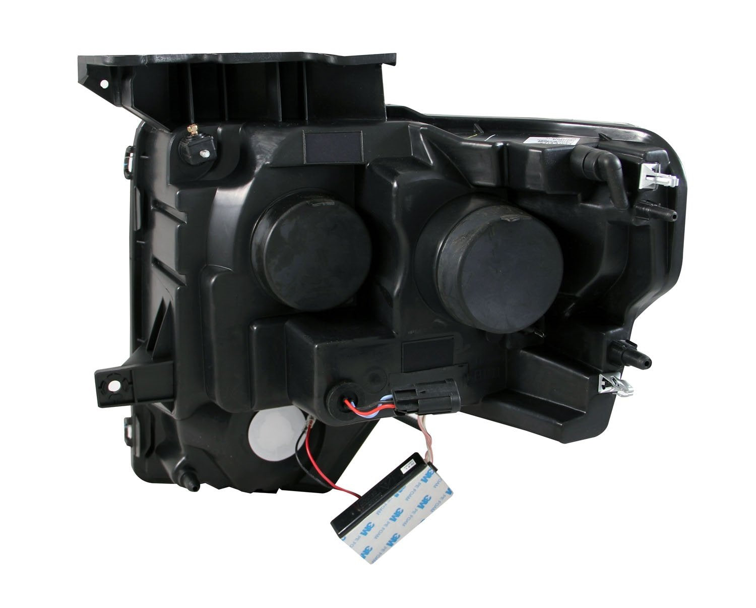 Halogen Projector Headlight AnzoUSA 111298 for Ford F-150 Black/Amber