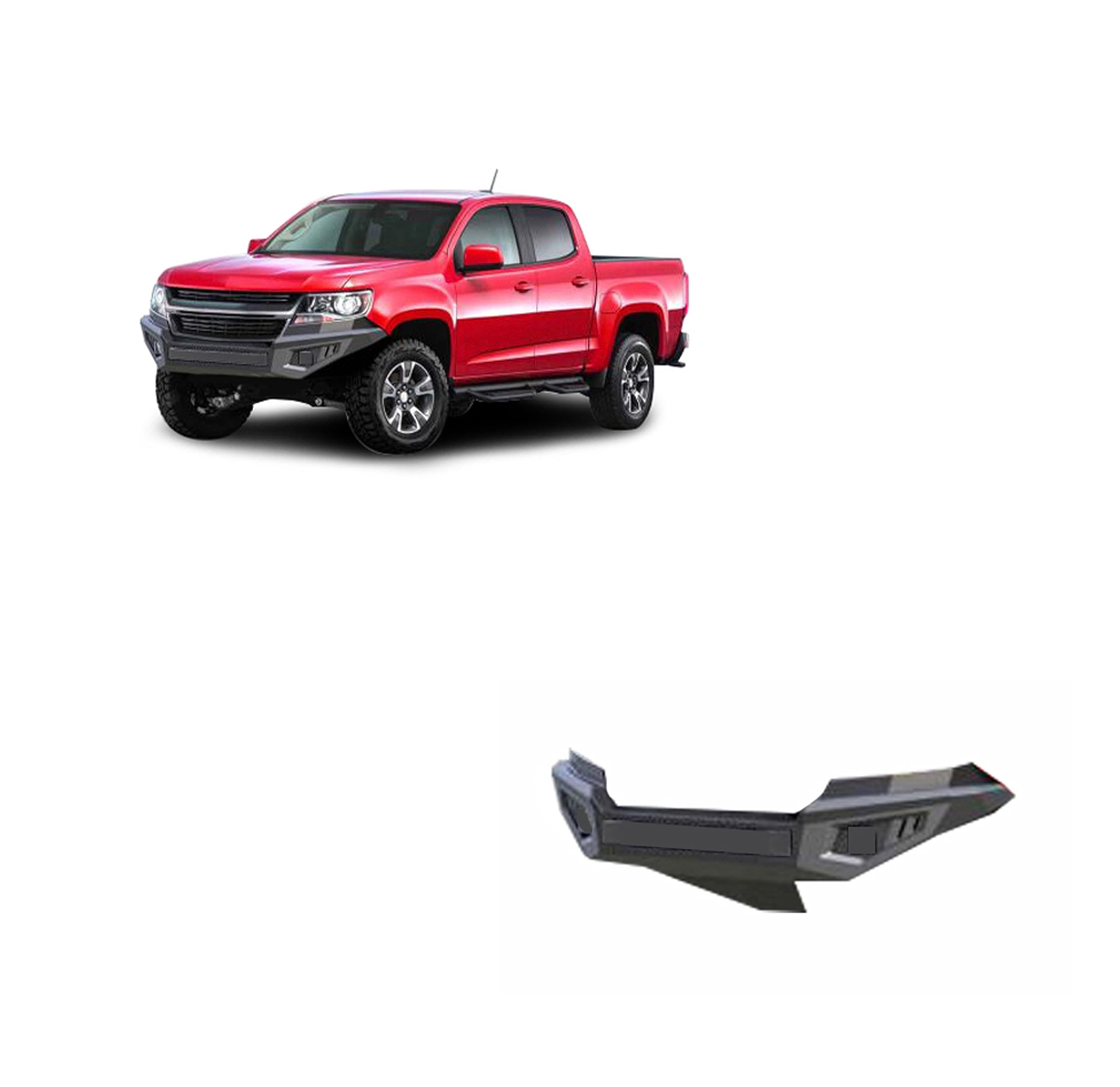 Armour II Heavy Duty Front Bumper Black Horse II Front Bumper Matte Black Compatible with 2015-2020 Chevrolet Colorado (Excl. ZR2)-AFB-CO20-BU