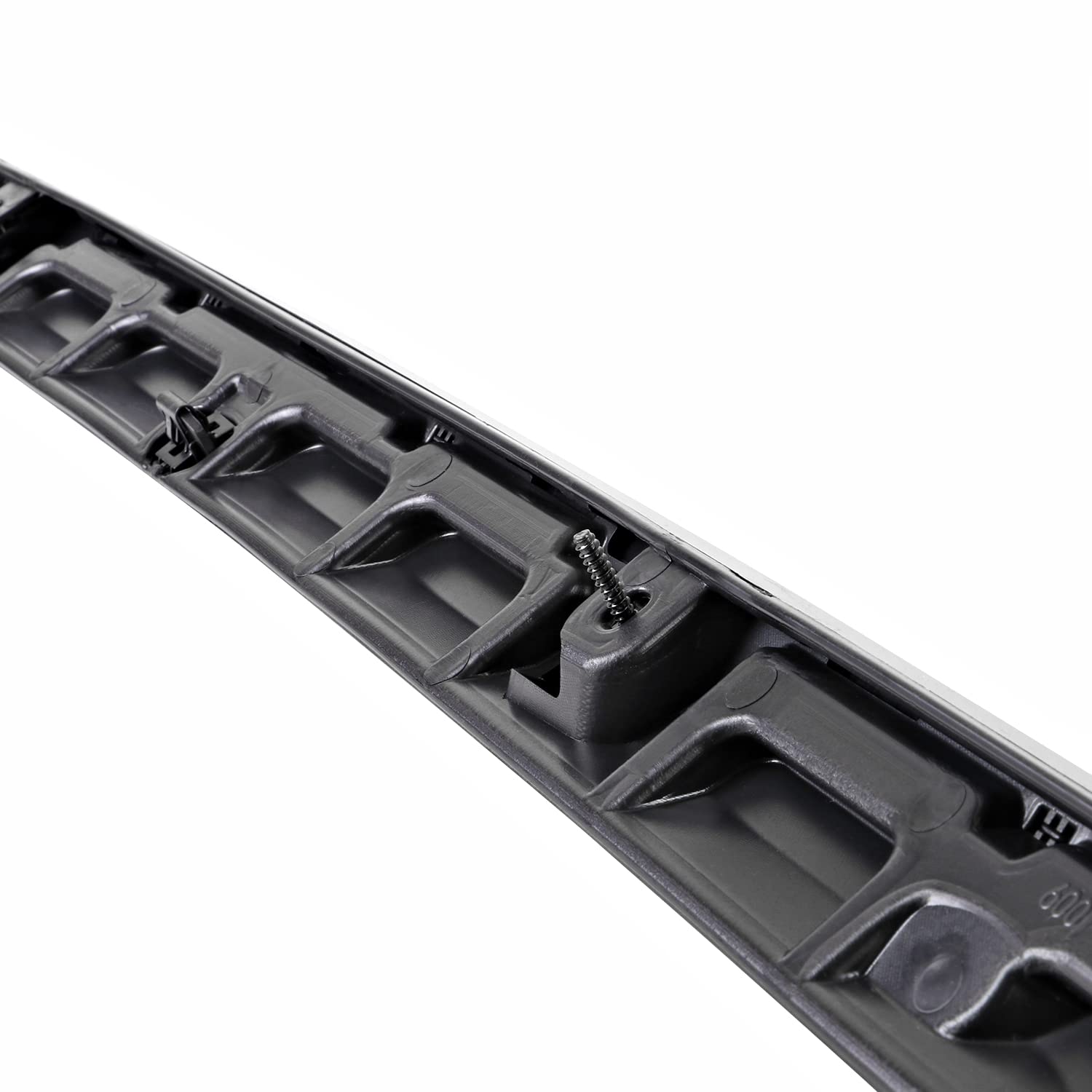 Glossy Black Spec-D Tuning Factory Style Front Upper Grille Moulding Trim Compatible with 2021-2022 GMC Yukon XL