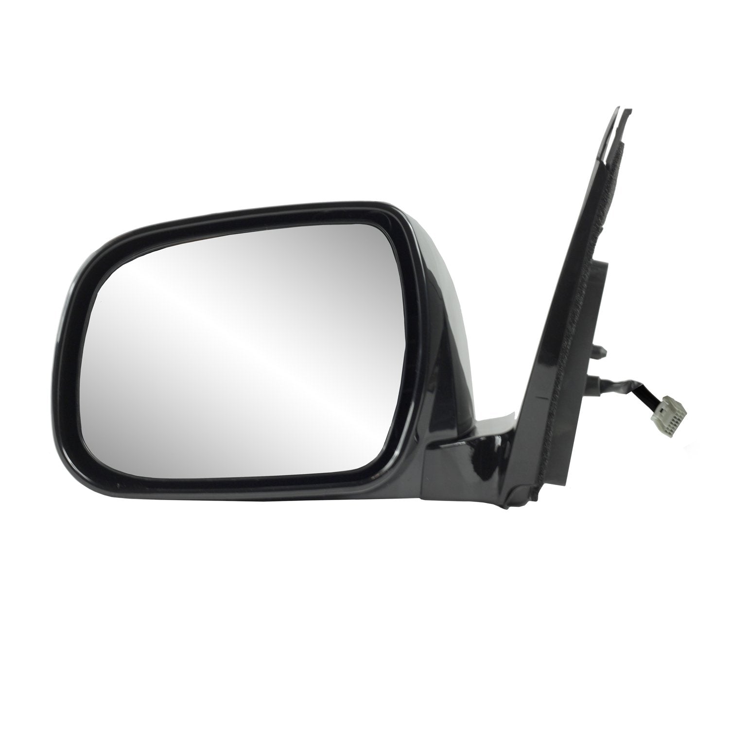 Driver Side Fit Mirror for Lexus RX330, RX350, RX400h, Black w/PTM Cover, Foldaway, w/o Memory, Heated Power