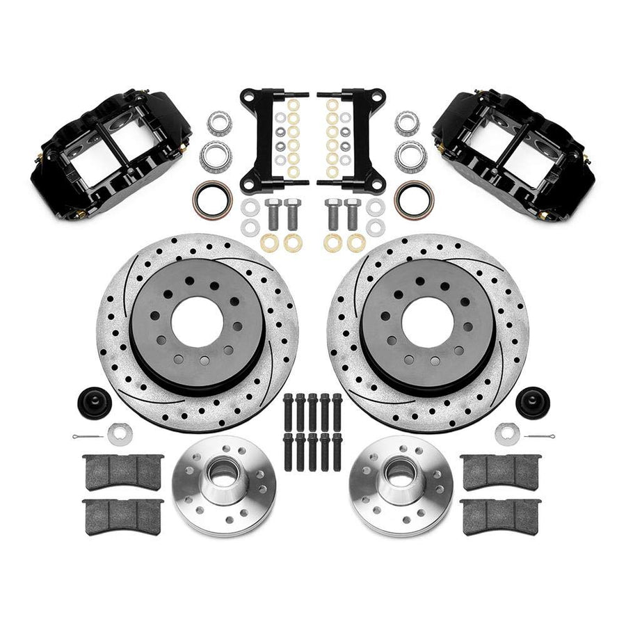 Wilwood Superlite Narrow 6R Front Hat Kit 12.19in 63-87 C10 Black