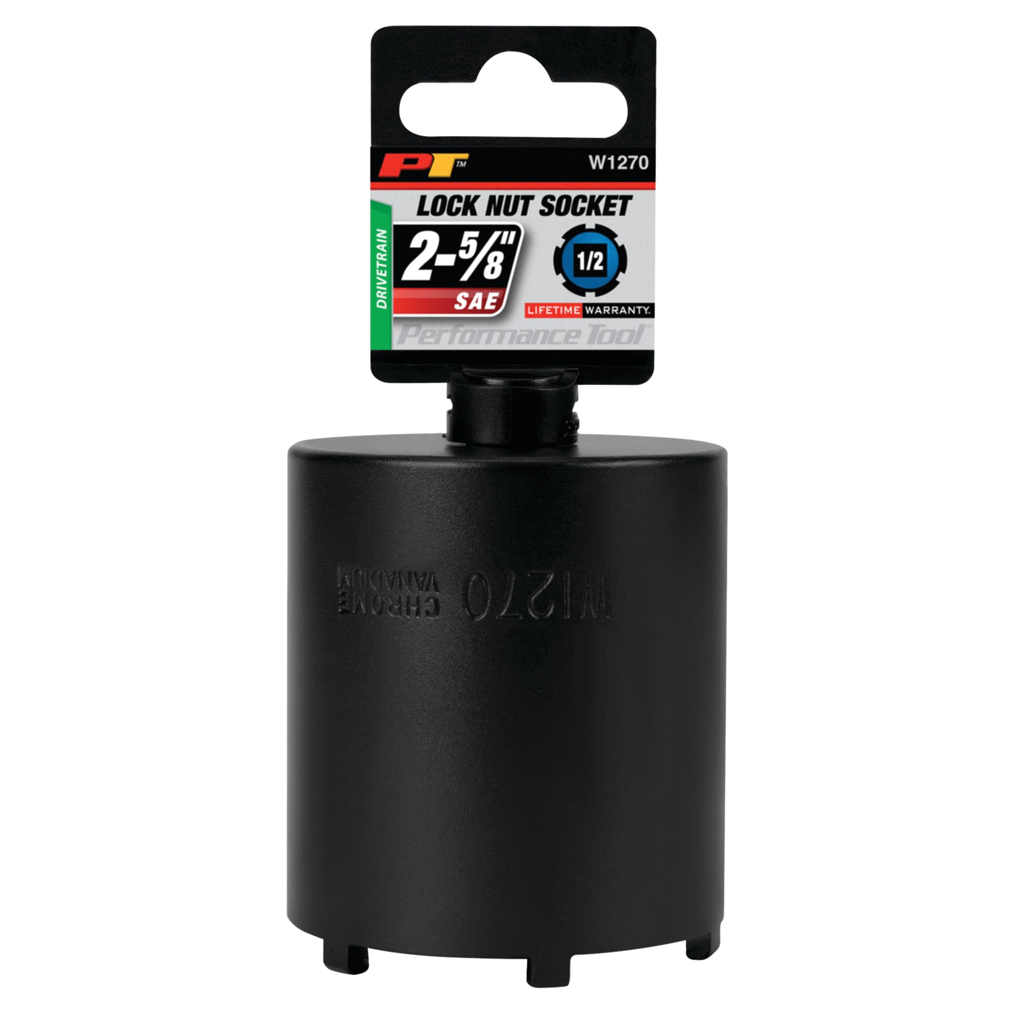 Ford/Gm Performance Tool W1270 4 Wheel Drive Lock Nut Tool, 1/2-Inch Drive x 2-5/8-Inch Lock Nut Socket