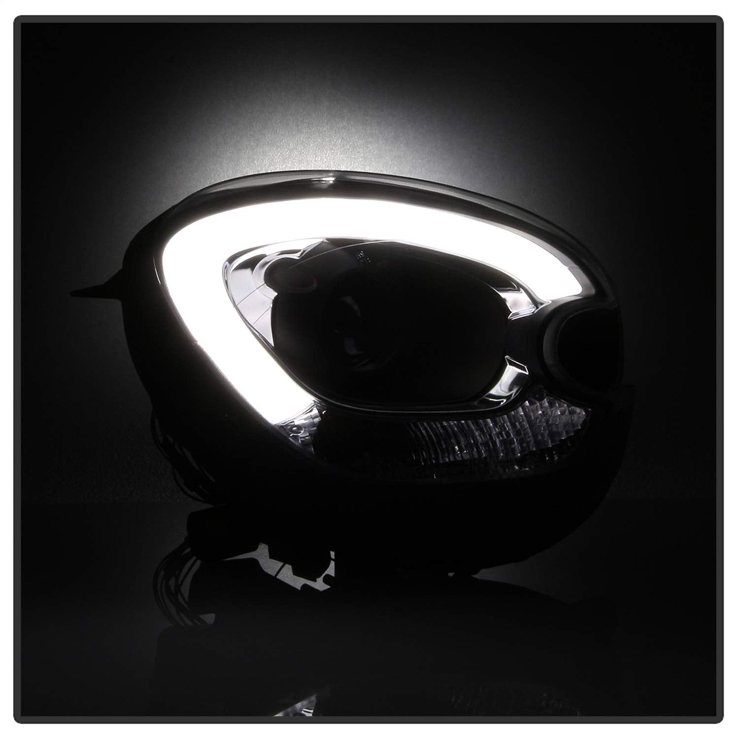 Projector Headlight Spyder Auto PRO-YD-MCO11-DRL-BK, 1 Pack