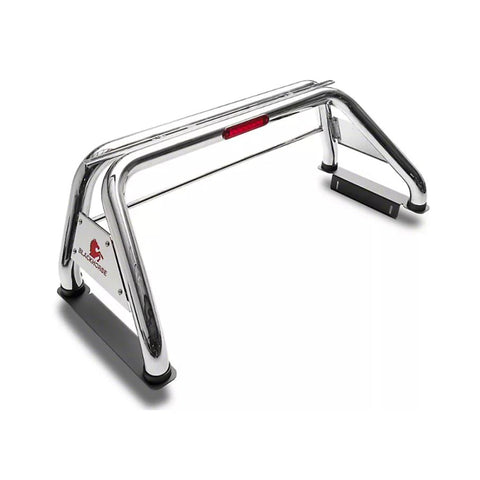 Off Road Black Horse Classic Roll Bar Stainless Steel Compatible with 1999-2023 Ford F-250 Super Duty|1999-2023 Ford F-350 Super Duty|1999-2023 Ford F-450 Super Duty-RB015SS