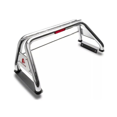 Off Road Black Horse Classic Roll Bar Stainless Steel Compatible with 1999-2023 Ford F-250 Super Duty|1999-2023 Ford F-350 Super Duty|1999-2023 Ford F-450 Super Duty-RB015SS