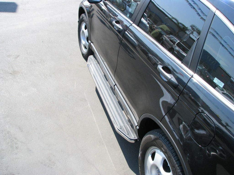TrailFX Running Board R0001RB Fits Honda CR-V 2007-2016 Black 65 Inch Extruded Aluminum with Stainless Steel Trim 200 lb Capacity Set of 2