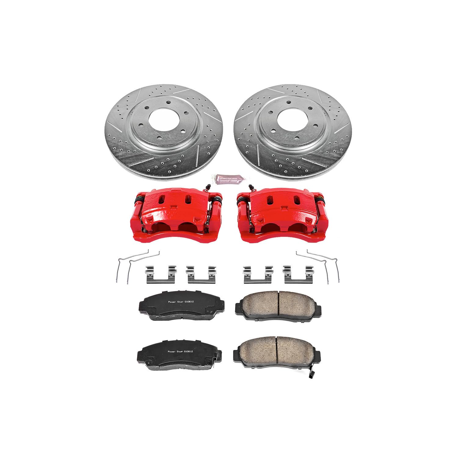 Z23 Power Stop KC5573 Evolution Sport Brake Kit with Calipers For Ford F-350 Super Duty 2010 [Model Specific]