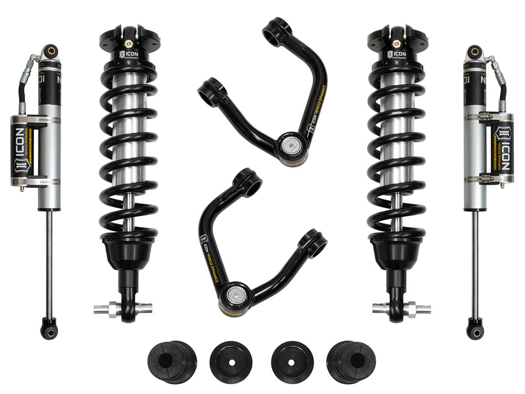 0-3.5" Lift ICON 19-21 Ford Ranger, Stage 3 Susp System, Tubular UCA Al Knuckle
