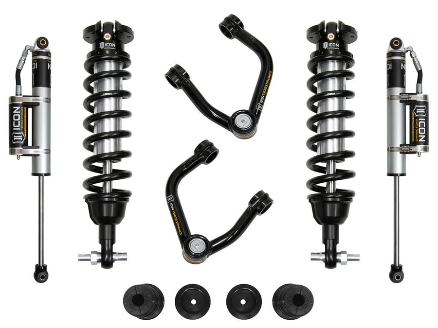 0-3.5" Lift ICON 19-21 Ford Ranger, Stage 3 Susp System, Tubular UCA Al Knuckle