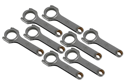 Eagle 4340 Steel Forged H-Beam Connecting Rods - Set of 8, 7.100in Length, ARP 2000 Bolts, Chrysler RB Stroker