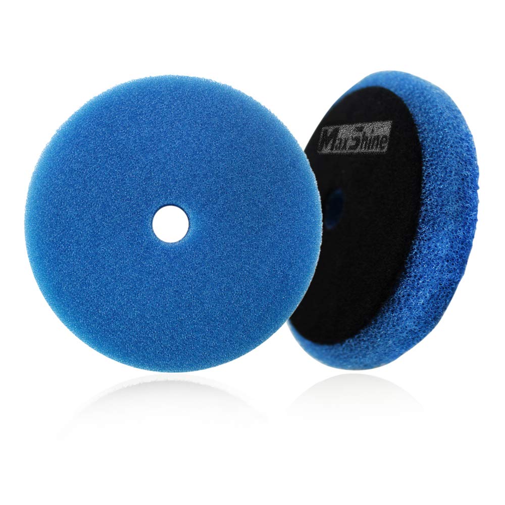 5" Maxshine Universal Blue Heavy Cutting Foam Pad – Professional Detailing Pad for Cutting, Polishing & Finishing – Bendable, Washable & Reusable – Hook & Loop Backing